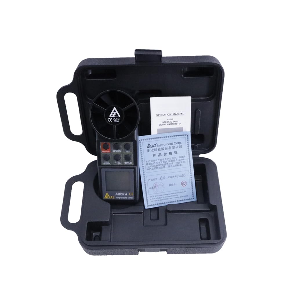 AZ8906 - Anemómetro digital medidor de temperatura del aire 0,4 ~ 30 m/s