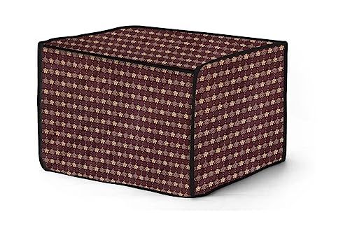 Image of The Furnishing Tree PVC Waterproof Microwave Oven Cover Compatible for Morphy Richards 25 L Convection 25 CG with 200 ACM Floral Pattern Brown