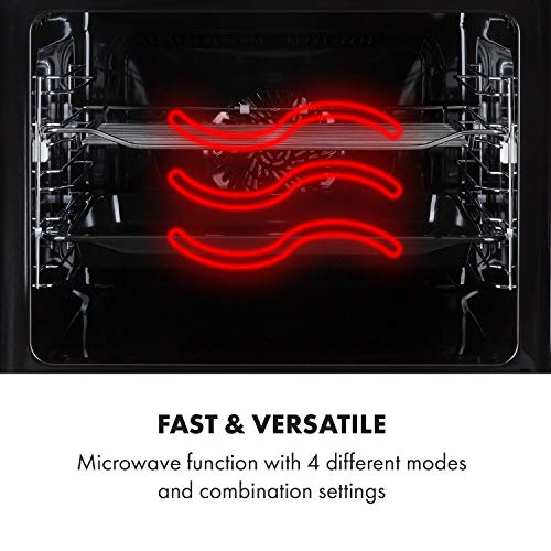 Klarstein GrandChef Einbaubackofen mit Mikrowellen-Funktion, EEK: A, 72 L, 60 cm, 2880 W, Elektro, 30-250 °C, 10… – Bild 4