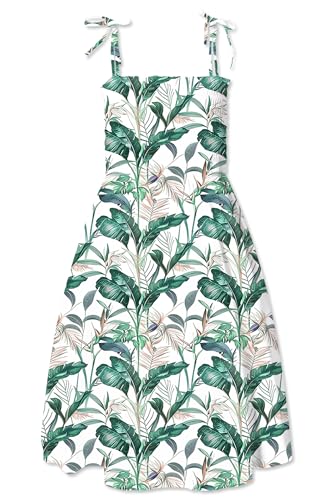 Image of Cromoncent Matching Hawaiian Outfits for Family, Dad and Son Matching Luau Beach Tropical Shirts Mommy Daughter Tropical Sets