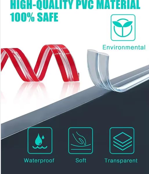 Image of R&RWiz Baby Proofing Edge Protector and Table Corner Protectors 10ft X 0.6 inch - Includes Four Corner Protectors for Baby Furniture, Toddler Furniture, Corner Protector Baby, Baby Proofing Cabinets