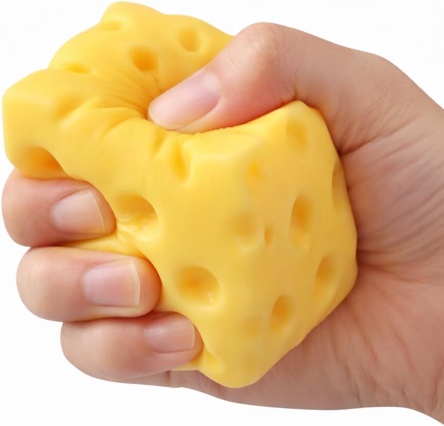 Slow Rising Squishy Stress Relief, Soft Rebounding Squeeze Fidget for Desk Stress Relief and Relaxation, Portable Hand Squeeze Sensory Fidget for Office Home Workspace (3.9in)