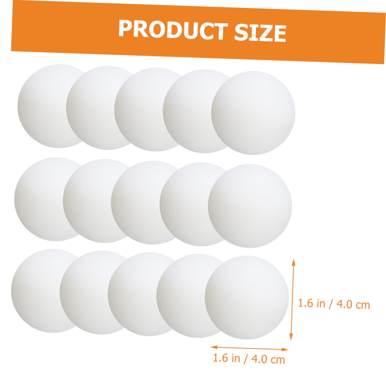 TOYANDONA Balones de Ping Pong de Entrenamiento 100 Piezas PVC Blanco