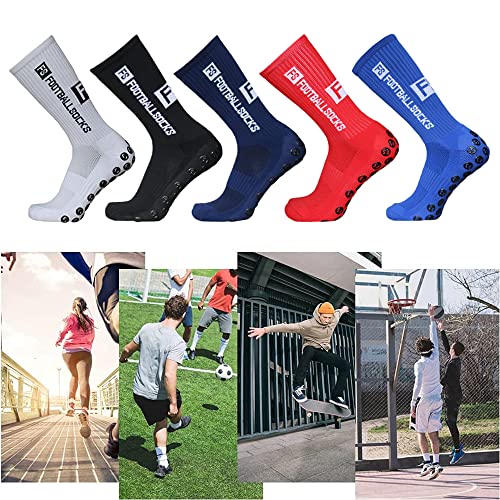 Grip Sokken Voetbalsokken voor heren, uniseks, anti-slip design, universele schaal 39-46, 75% katoen, voetbalsokken voor kinderen, voetbalsokken voor mannen - Afbeelding 8