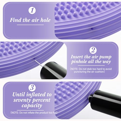 Image of Libima 2 Pcs Wobble Cushion Wiggle Seat Flexible Sensory Seating Balance Disc Board for Men Women Physical Exercise Improving Posture Home Office