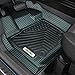 OEDRO Floor Mats Fit for 2014-2018 Jeep Wrangler JK Unlimited JKU 4 Door (Not for 2 Door and JL Models), Black TPE All Weather Car Mats 1st & 2nd Row Floor Liners