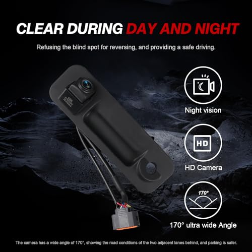 Image of Backup Camera Rear View Parking Camera Compatible with Sonata 2015 2016 2017 Back Up Park Assist Camera Replaces 95760-E6201 95760-C2101