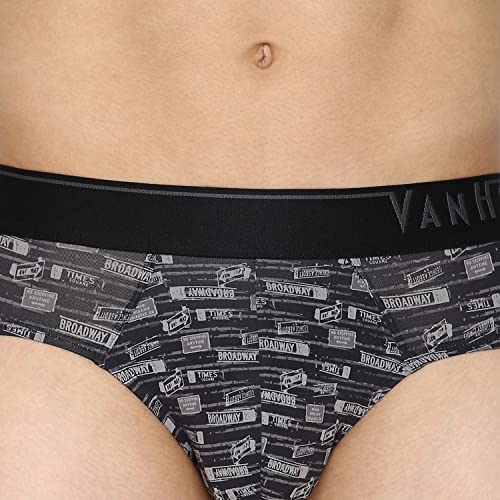 Image of Van Heusen Men Regular Fit 4 Way Stretch Body Defining Fit Allover Print Briefs - Available in Pack of 1 & 2