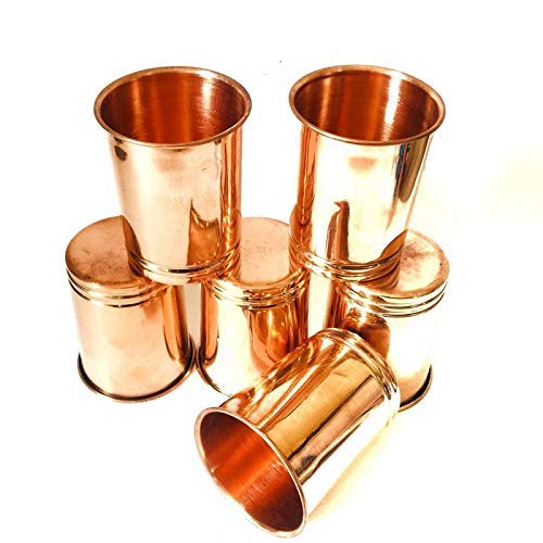 Buy Copper Kings Pure Copper Glass Sets250ml(A) (6) Online at Low