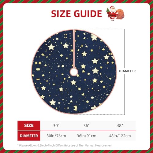 Jupe de sapin de Noël pour cacher le pied tapis épais bleu ciel - 4
