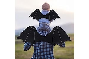 Kids Black Wings: Large Bat Backpack for Halloween Pranks and Decor