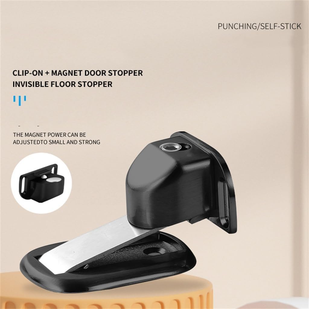Floor Suction Punching Hole No Door Anti-Collision Bathroom Obstruction