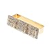 Wellotus Punk Alloy Pyramid Ring Rhinestone Hip Hop Rapper Red Lip Kiss Ring Costume Jewelry, 2 Finger Size (Gold)