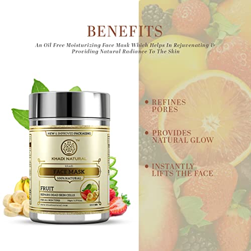 KHADI NATURAL Fruit Herbal Face Mask Pack, 50g - Image 2