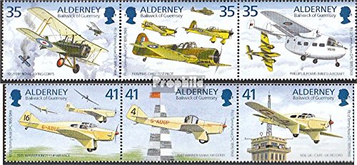 Gran Bretaña - Alderney 83-88 banda de tres (completa.edición.) nuevo con goma original ** MNH 1995 100. cumpleaños thommy rosa (sellos para los coleccionistas) Aviones / Globos / Zepelines / Aviación