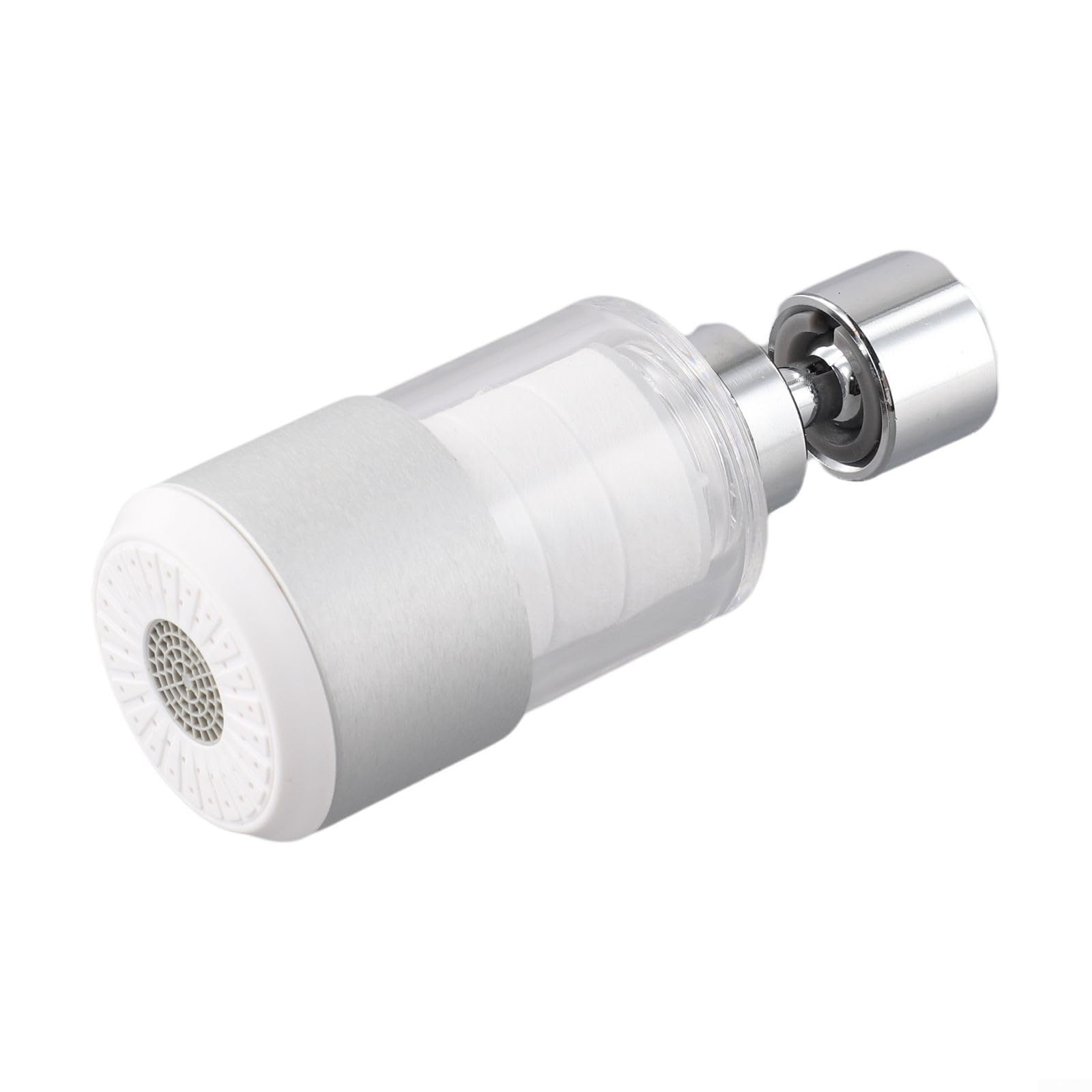 ZQFHSX Kitchen Faucet Water Filter Extender with Full For 360 Degree Rotation and Two-Mode Output for Splash Minimization (White)
