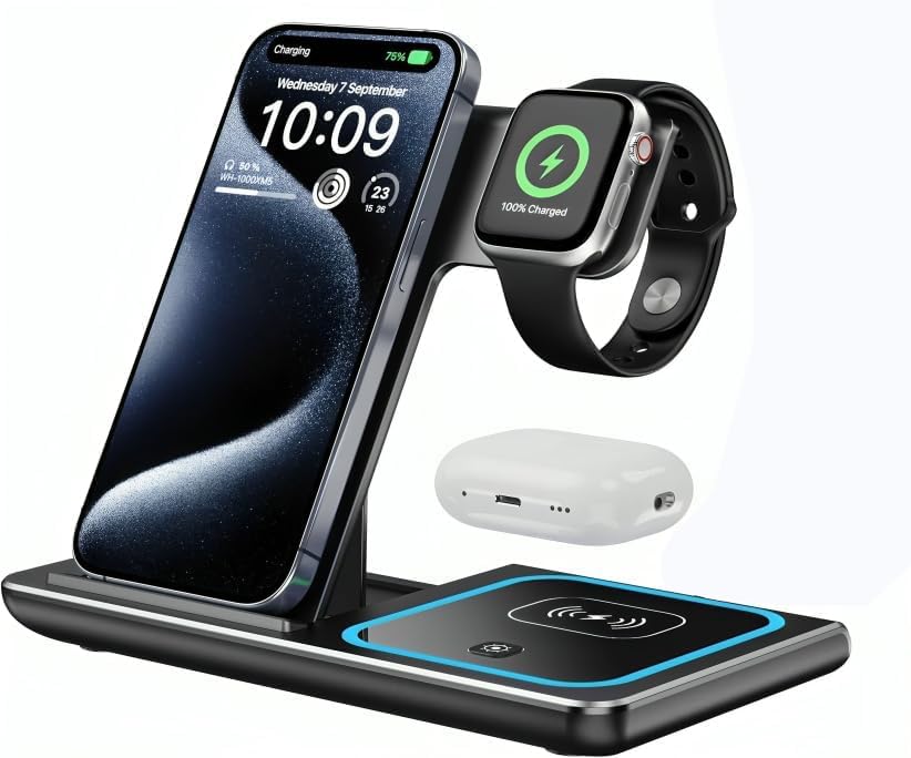 Wireless Charger (BLK_3IN1FLDSTND001)