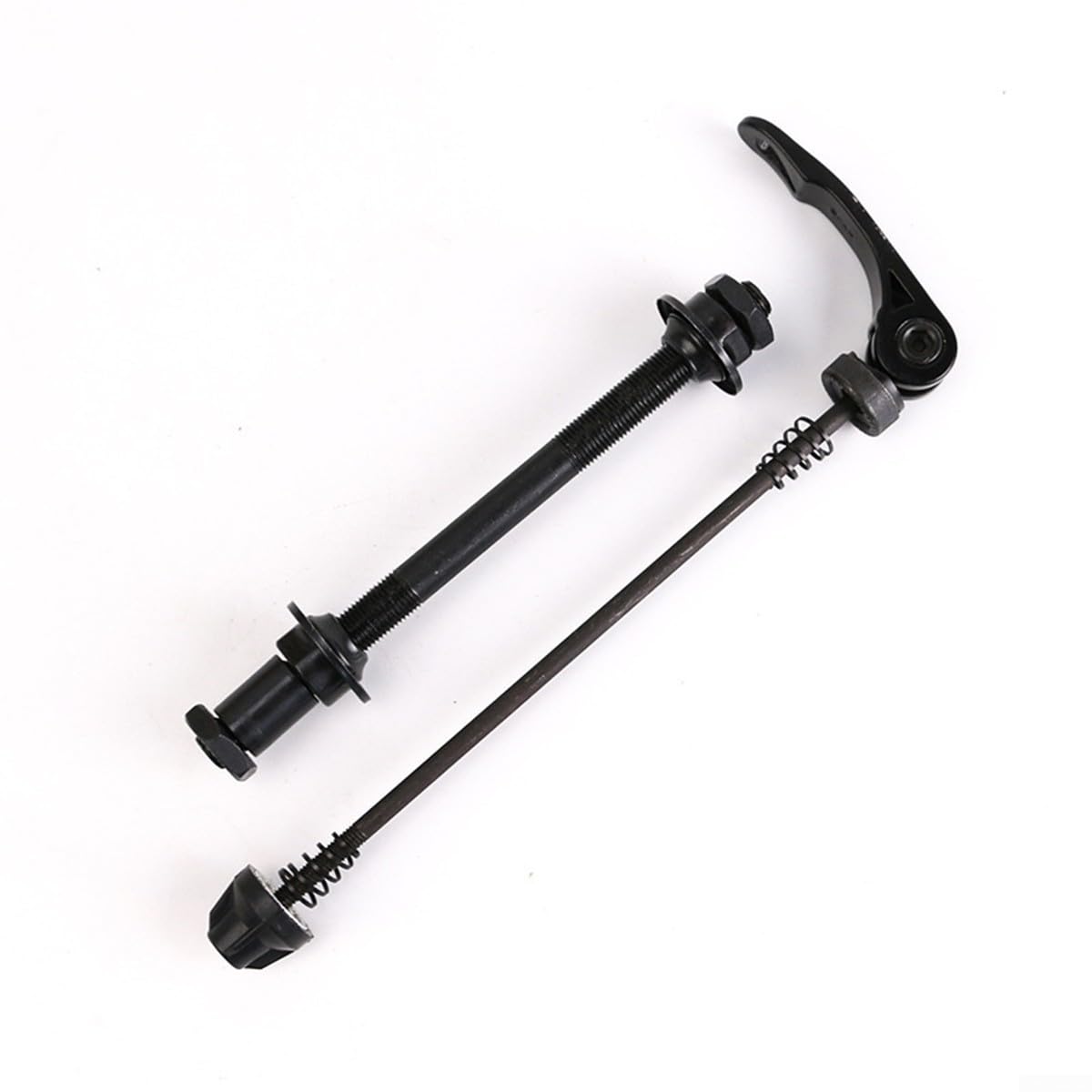 Quick Release Skewer Set for Mountain and Road Bikes, Iron Front and Rear Wheel Hub Axle Replacement Kit, Compatible with 20 to 28 Inch For Repair Parts(Rear)