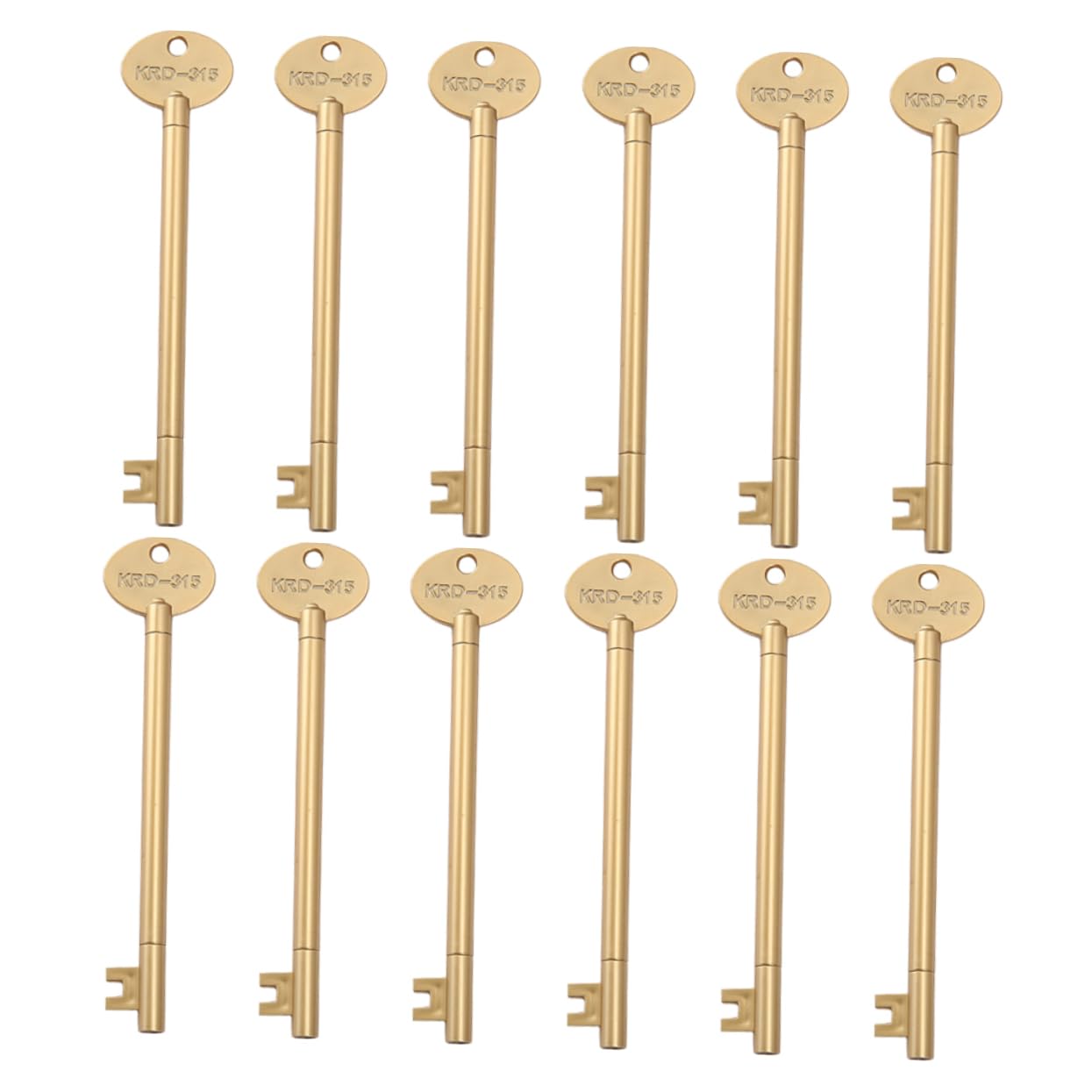 Artibetter 5 Series Bolígrafos Con Forma De Llave Bolígrafos Estacionarios Azul Trabajar Lindos A Granel Herramienta De Escritura Abdominales Golden 12 Piezas X 5
