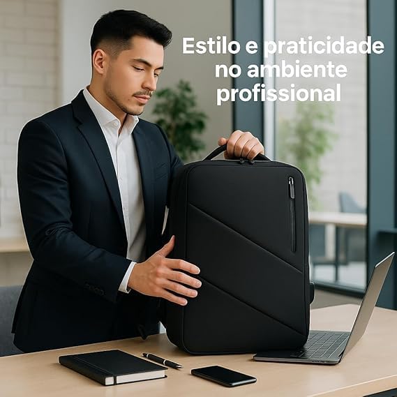 Mochila Executiva Masculina para Notebook 15.6” com Saída USB, Zíper Impermeável e Design Slim Ergonômico – Mochila de Trabalho, Viagem e Estudos em promoção! Veja a oferta e mais achadinhos de Mochilas & Pastas Masculinas 6 Hoje é o melhor dia para comprar Mochila Executiva Masculina para Notebook 15.6” com Saída USB, Zíper Impermeável e Design Slim Ergonômico – Mochila de Trabalho, Viagem e Estudos com aquele preço maroto! Promoção! Aproveite a oferta! 6