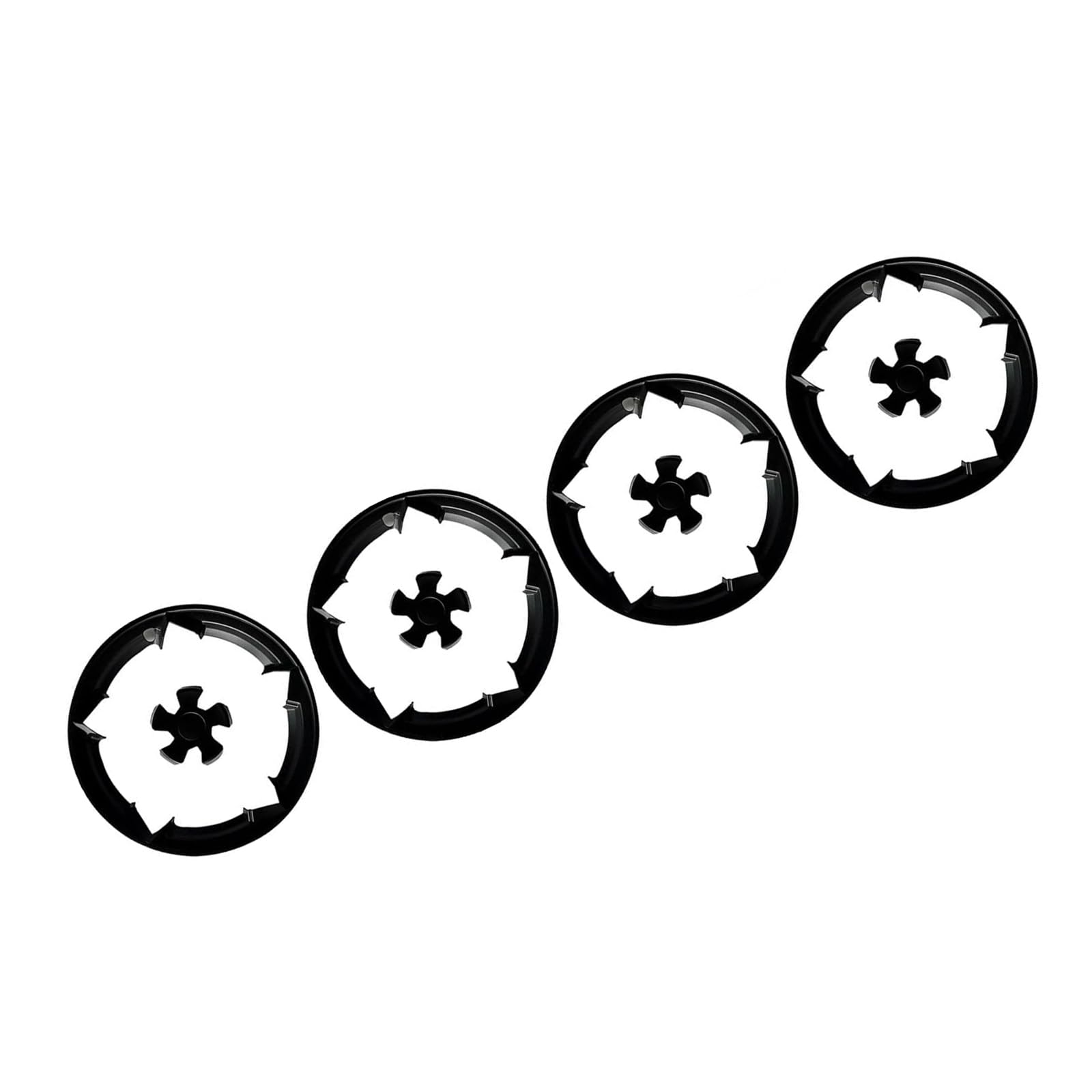 Lot de 4 protections de roue de qualité supérieure de 48,3 cm pour le transport en ABS, cadre absorbant les chocs, montage rapide, accessoire de roue
