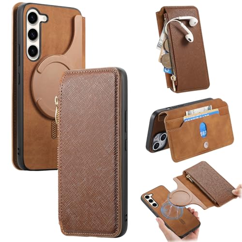 Étui de protection détachable Galaxy S23 Plus fermeture éclair magnétique