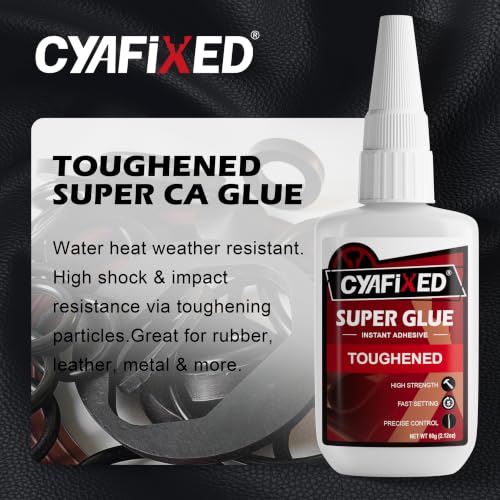 Image of Toughened Super CA Glue 2 oz, Instant Cyanoacrylate Adhesive for Rubber