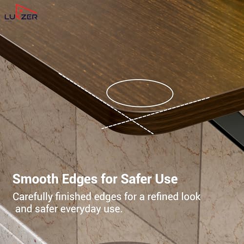 Image of Lukzer Engineered Wood Wall Mounted Folding Table for Kitchen, Computer, Workstations Multi-Function Computer Desk Workbench (MT-002 / Wenge / 80 x 40 cm) DIY (Do It Yourself)