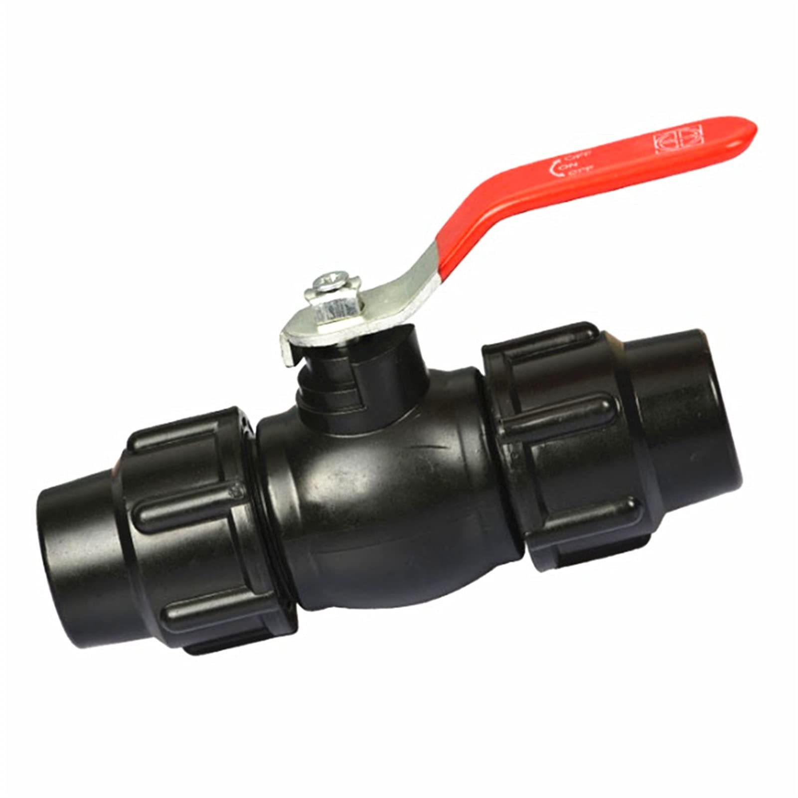 Juntas y conexiones de fontanería de acero inoxida 20/25/32/40/50/ 63mm Plastic Water Pipe Steel handle Quick(Black,25mm)