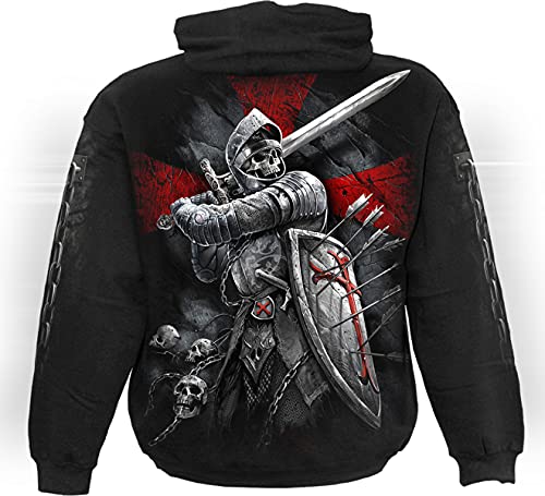 Spiral Valiant Uomo Felpa con Cappuccio Nero S