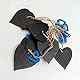 ULTNICE 10 stück Mini Hängend Tafel Holz Schiefertafel Tags für Message Board Zeichen (Blau Herz)