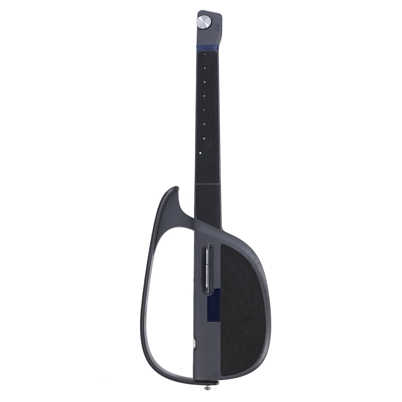 Generic Chitarra Automatica Senza Stringa con più Stili Ritmici, Batteria Duratura per i Musicisti in Viaggio (Grigio scuro)