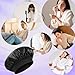 Yuanan 12 PCS Bonnet for Sleeping Men, Silk Bonnets for Women Bulk Elastic Satin Bonnet for Curly Hair Silk Bonnets for Black Women and Men with Curly Hair and Nightcaps-Black