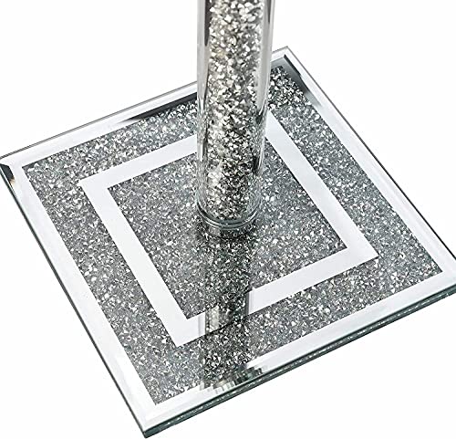 Soporte de rollo de papel de cocina de cristal plata de diseño sofisticado 4