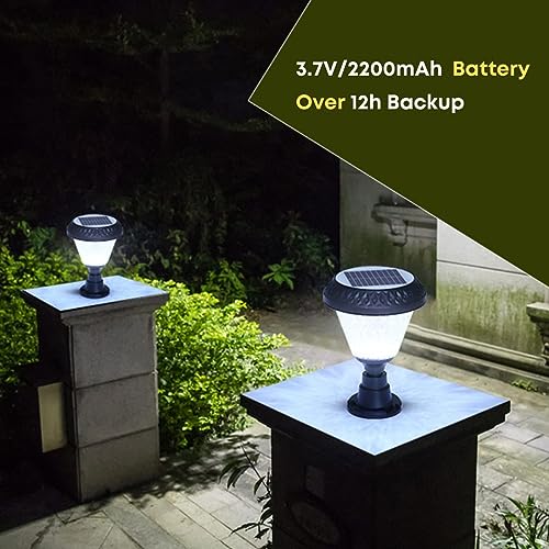 hardoll 10W Solar Lights for Home Outdoor Garden 33 LED Waterproof Gate Lamp (Round Shape) (Pack of 1)