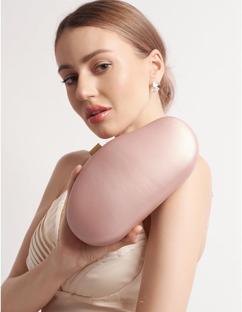 Evening Clutch Purse for Women Formal Party Purse Unique Shell Handbag Cocktail Wedding Clutch Crossbody Bag