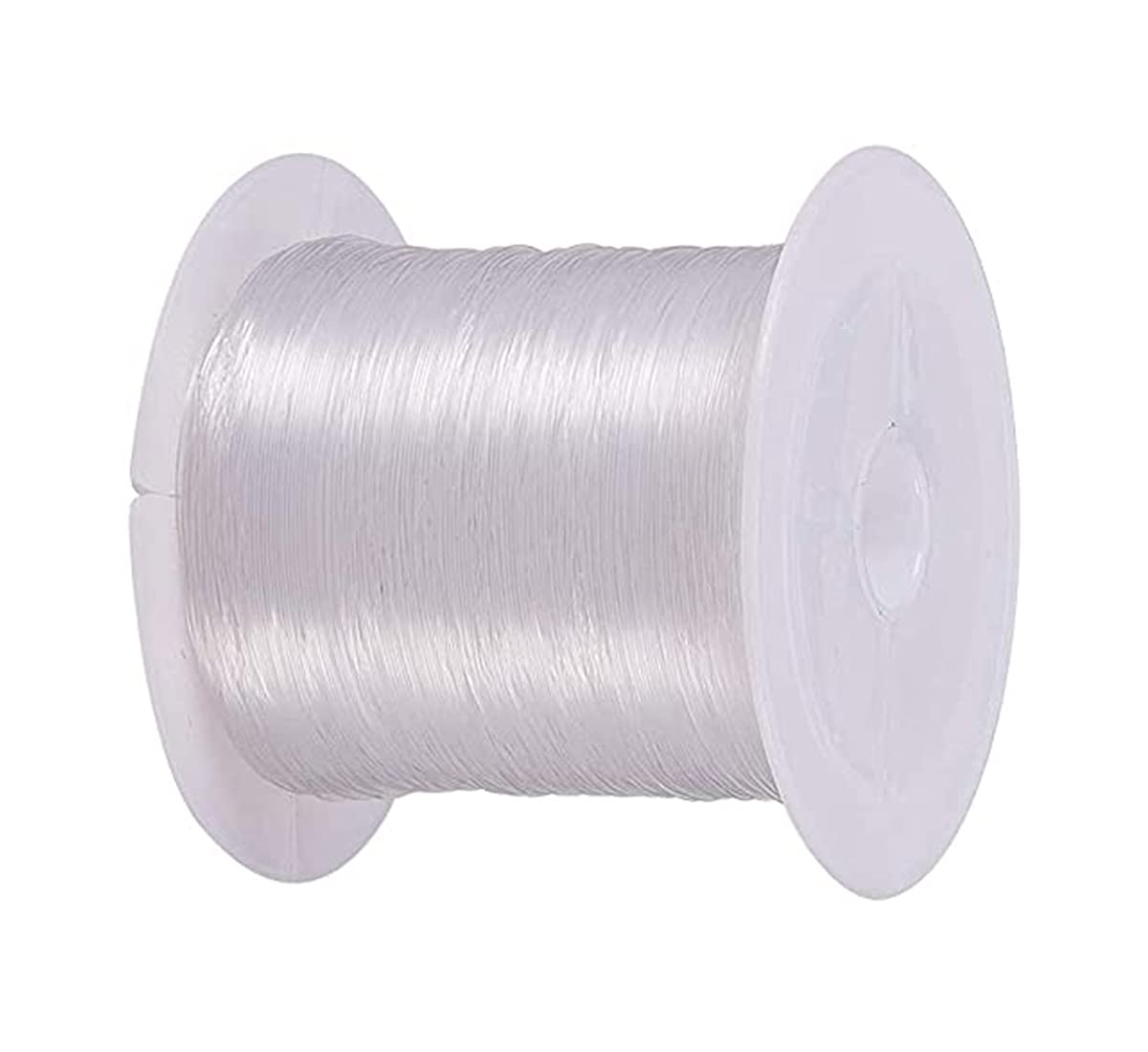 DIY Crafts 1 Pc, Non Stretchy, Clear Invisible Craft Nylon Thread Monofilament Fishing Line Bead String Cord for Gemstone Jewelry DIY Making Bracelet Hanging Decoration (1 Pc, Non Stretchy)