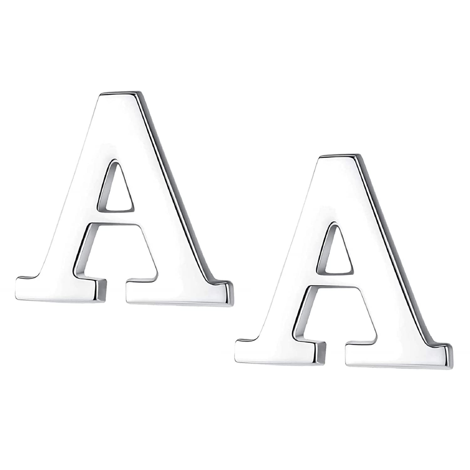 FURE A Initial Metal Collar Pins (Rhodium) for Men and Women - Set of 2 (B0C3C2VTP8) Amazon Price History, Amazon Price Tracker