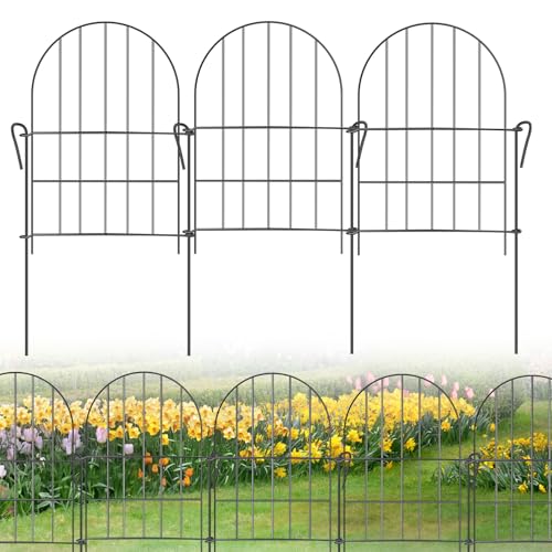 SWAWIS 12 Piezas Valla Jardin Exterior Vallas