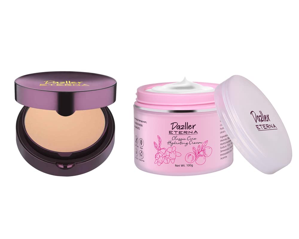 Dazller Eterna Sheer Glow Compact Powder, Sandal SC, Oil Control, SPF PA++, Matte, Up to 8-hrs Stay, Zero Caking