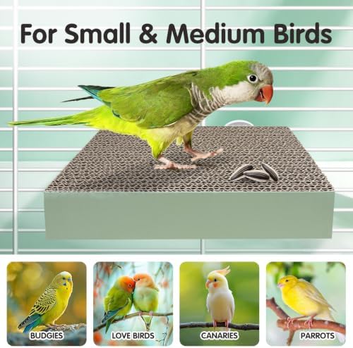 Shreddable Cardboard Bird Platform Perch Toy（Large） — 사진 4