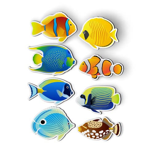 Amazon.com: Tropical Coral Reef Fish Set of 8-4 Each Magnet for