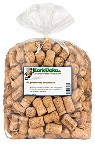 Kork-Deko Bouchon Champagne usagé | Déco Mariage Bricolage Créations, Lot de 250 Cover