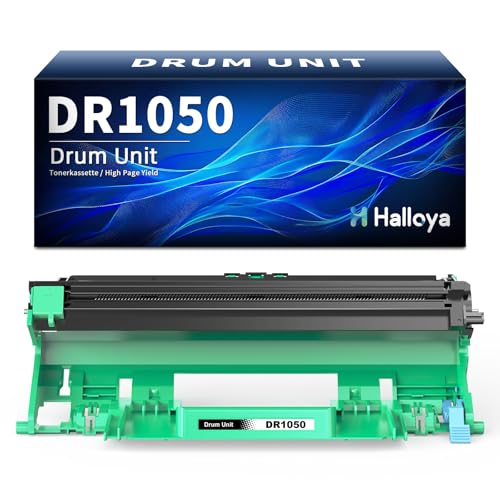 Halloya DR-1050 Trommel Kompatibel für Brother DR1050 Trommel TN-1050 Toner für MFC-1910W DCP-1612W DCP-1610W DCP-1510 MFC-1810 HL-1110 HL-1210W DCP-1512 HL-1212W HL-1112(1 Pack)