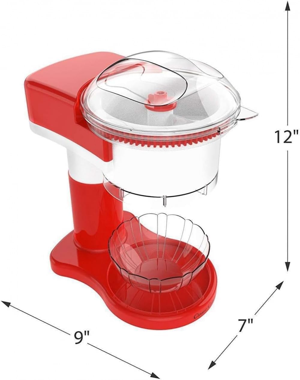YAOSHANZZG 家庭用電気かき氷機、大容量、ゆるい氷に適しており、冷凍フルーツを削ることができ、取り外し可能、保管が簡単、洗浄