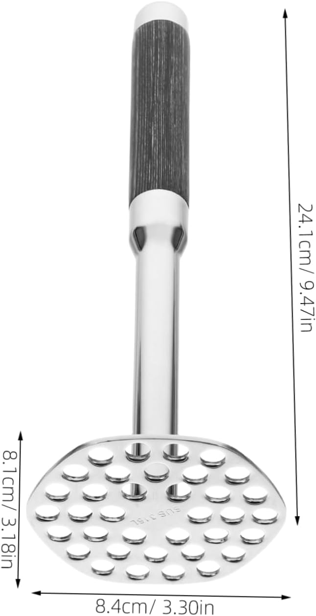 COLLBATH Stainless Steel Potato Masher Handheld Tool for Effortless Mashing of Potatoes Vegetables and Fruits for Home and Commercial Use
