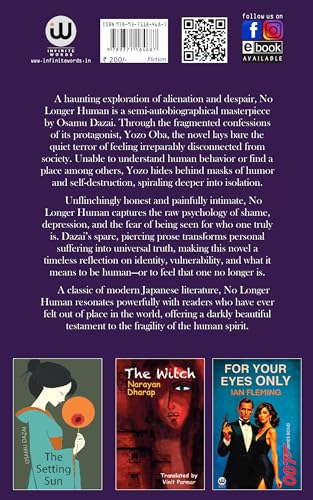 Image of No Longer Human | Osamu Dazai | English Book Novels | Japanese Literature | Classic Postwar | Japan Fiction Modern Japanese Novel | No Longer Human Schoolgirl | Kazuko & Naoji | Decline Of Aristocracy