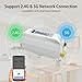 Haozee WiFi Smart Water Valve and Automatic Shutoff,with Wi-Fi Water Leak Detector,Water Flow Meter,Built in Rechargable Battery,for DN20 3/4-Inch Diameter Pipe