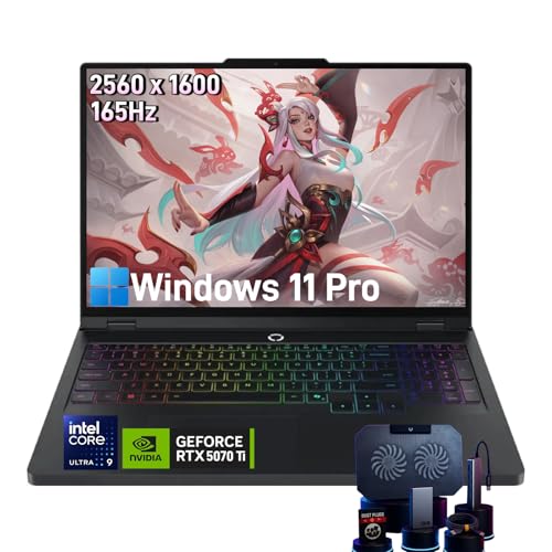 Image of Lenovo Legion Pro 5i Gen 10 Gaming Laptop - GeForce RTX 5070 Ti 12GB GDDR7, Intel Core Ultra 9 275HX, 16 inch WQXGA OLED Display, Windows 11 Pro, Wi-Fi 7, RGB Backlit Keyboard, 64 GB DDR5 + 1 TB SSD
