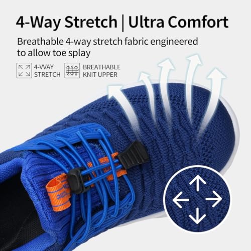 HSQ Boys Girls Tennis Shoes Kids Breathable Sneakers Ultra-Light Athletic Running Shoes for Toddler/Little Kid/Big Kid2